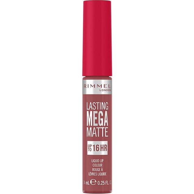 Rimmel Lasting Mega Matte Mat flydende læbestift 16t Skygge Rose & Shine 7,4 ml