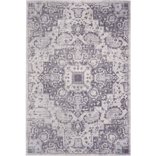 The Rugs Montana Medallion Design In Grey 120X170 Cm Living Room Rug, Grey