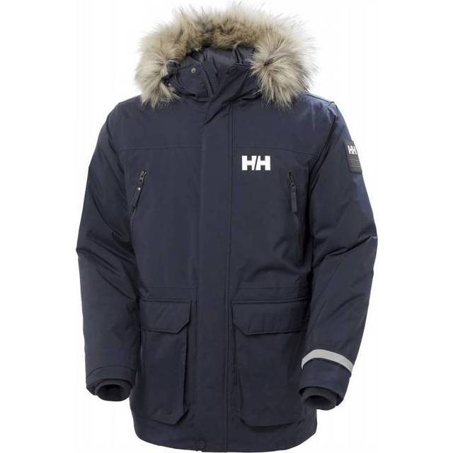 Helly Hansen Men's Reine Parka Jacket, Navy, L UK