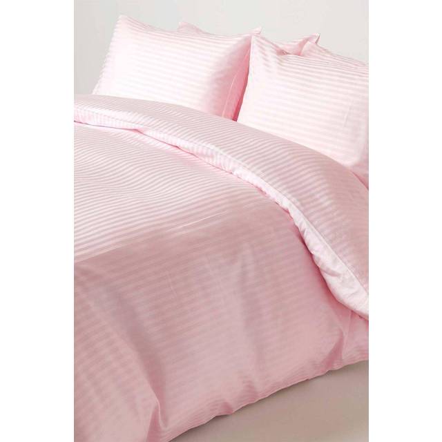 Pink Egyptian Cotton Duvet Cover and Pillowcases 330 TC, Super King
