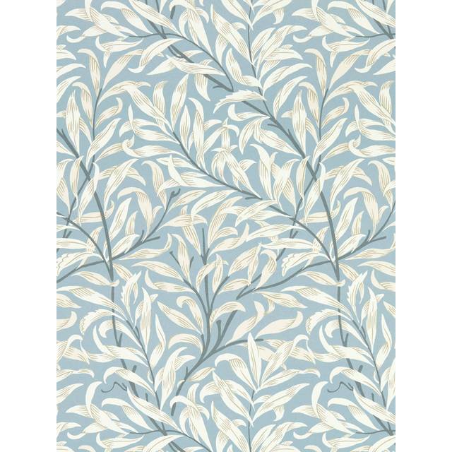 Willow Boughs WIlliam Morris 10.05m x 52cm Matte Wallpaper Roll - Teal (1,005cm L X 52cm W)