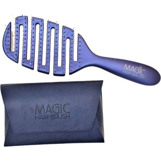 Magic Hair Brush Detangler Blue with Classic Wallet