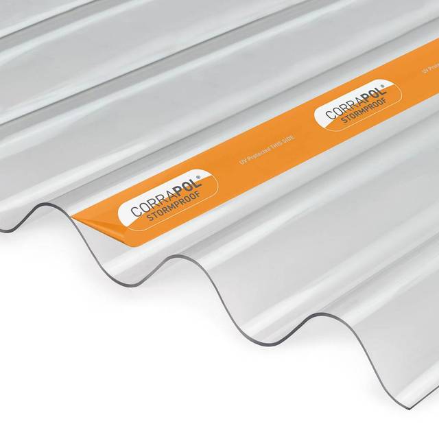 Corrapol Polycarbonate Stormproof Sheet - 2500mm