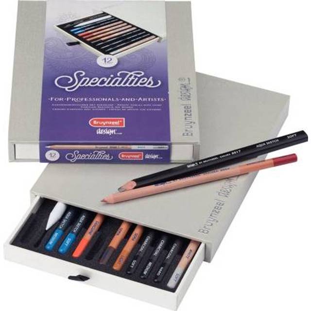 Bruynzeel : Design : Colour Pencil : Specialty Box of 12 : Assorted Colours