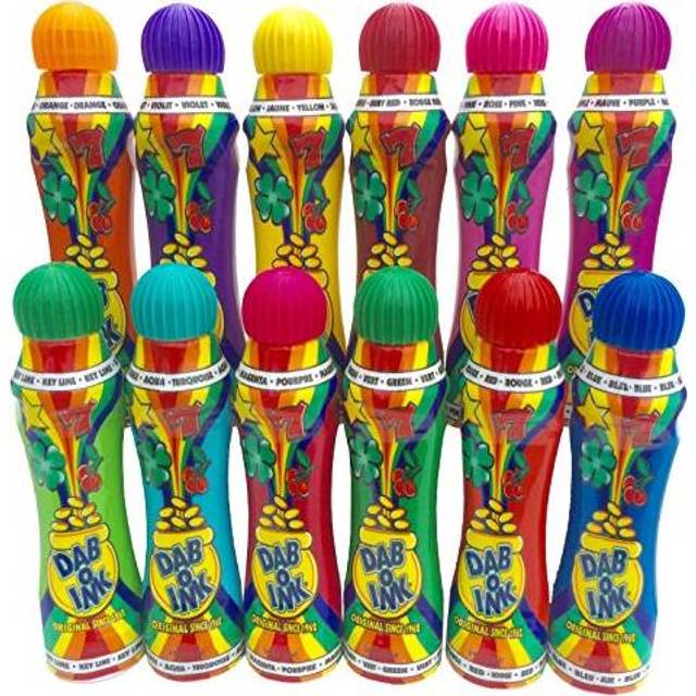 Dab-O-Ink 3oz Bingo Daubers - Mixed Colors - 12ct