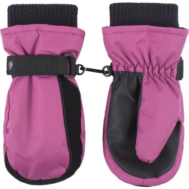 Heat Holders Girls - Kids Thermal Fleece Lined Mittens - Pink - 4-6Y