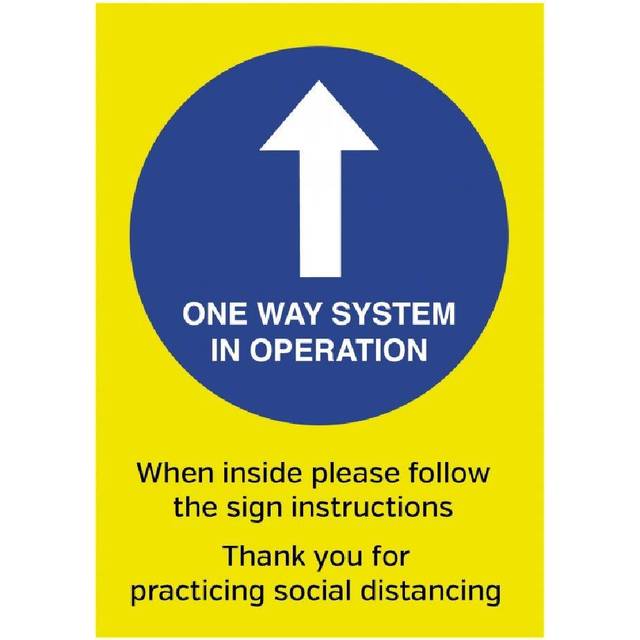 One Way System In Operation Poster A4