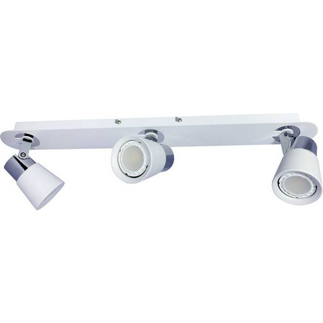 Cristal Record Lighting Iris 3-Light 54cm Track Light GU10 White Chrome - White/Chrome