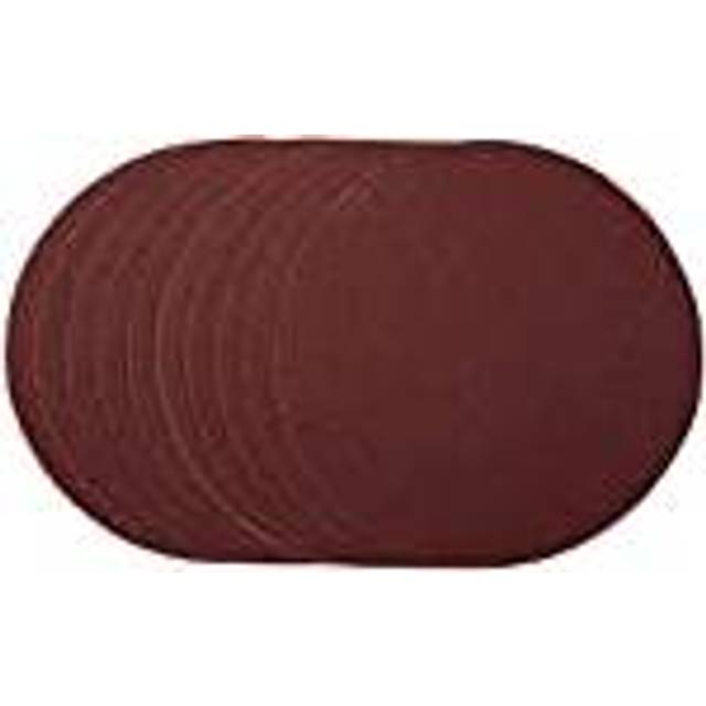 Draper 55204 Sanding Discs, 180mm, Hook & Loop, 80 Grit, (Pack of 10)