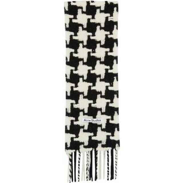 Acne Studios Houndstooth alpaca-blend scarf - multicoloured (One Size)