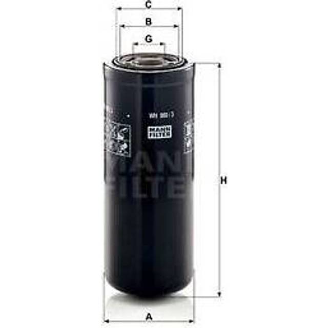 MANN-FILTER WH 980/3 Transmission oil filter Hydrauliskt överföringsfilter - för Användning utanför allmän väg