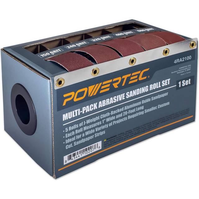 4RA2100 Boxed Abrasive Sanding Rolls for Automotive/Woodworking | Sandpaper Dispenser Box with 5 Rolls for Sanding â Includes Assorted Grits 150/240