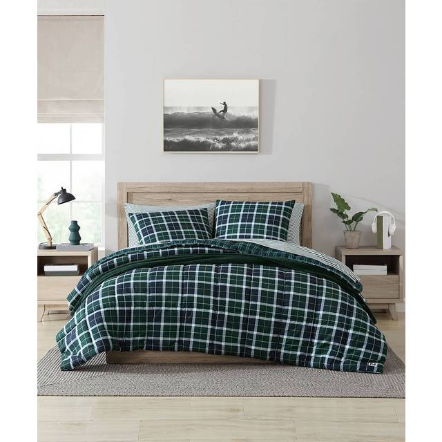 Northsail Plaid Navy Full/queen Reversible Duvet Cover & Sham Set