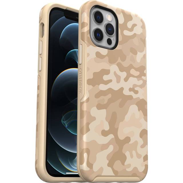 OtterBox Symmetry skal för Apple iPhone 12/iPhone 12 Pro, stöttåligt, fallsäkert, skyddande tunt skal, testad till militärstandard x3, SAND STORM