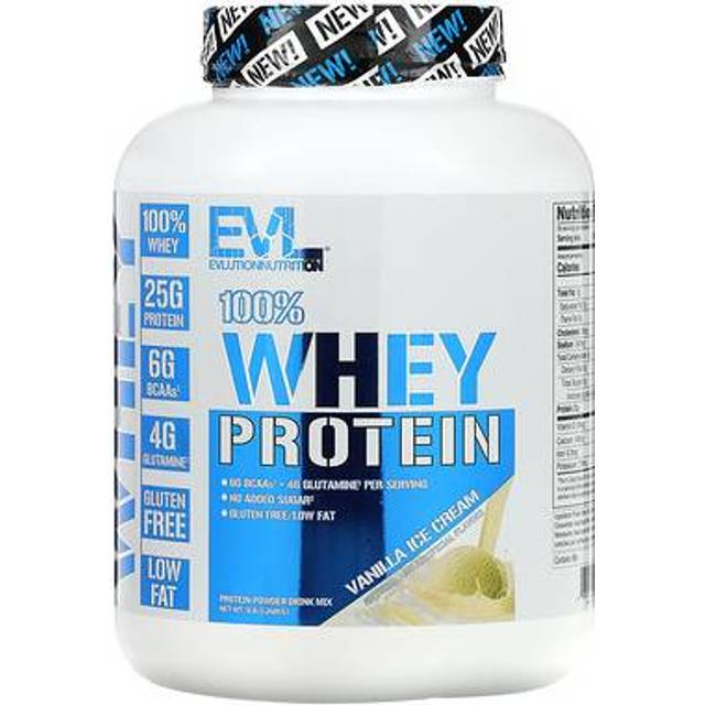 EVLution Nutrition  100% Whey Protein  Vanilla Ice Cream  5 lb (2 268 kg)