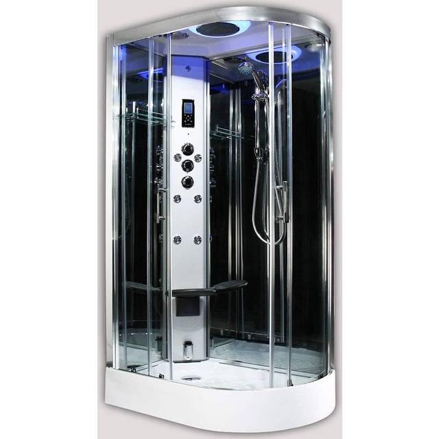 Insignia Steam Shower Cabin Enclosure 1100 x 700 LH Quadrant Body Jets Premium