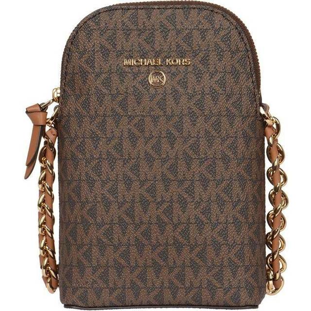 MICHAEL Michael Kors Women's Jet Set Charm Phone Cross Body Bag - Brown
