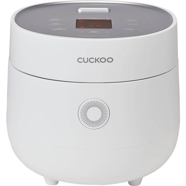 CUCKOO CR-0675F | 6 koppar (inte kokta) riskokare | 13 menyalternativ: quinoa, havregryn, brunt ris med mera, pekskärm, non-stick innerkruka | vit