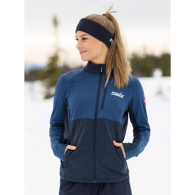 Swix Infinity Midlayer Jacket W Mellanlager Tröja Lake Blue, XS (XS)