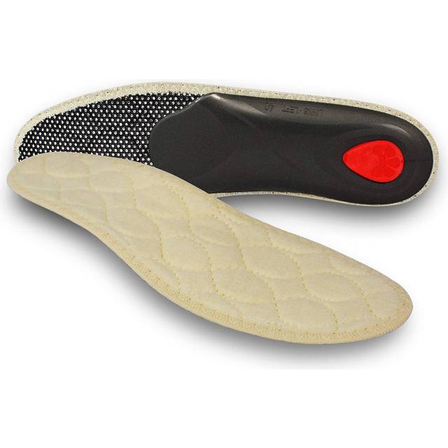 pedag Viva Vinterinnersulor med 100% lammull – för bekväm promenad | passar perfekt i sneakers, stövlar och snörskor | verkar för att förebygga och lindra fotsmärta och ryggbesvär, Beige naturlig, 38