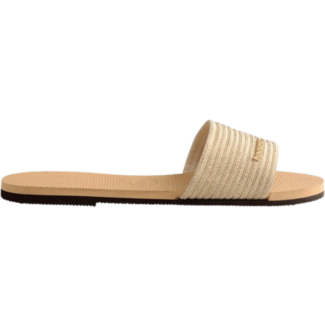 Havaianas Womens Golden You Malta Striped Woven Sandals 5 - GOLDEN