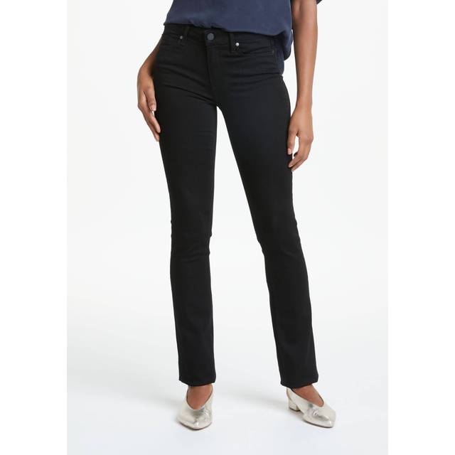 Paige - Hoxton Straight Jean in Black Shadow - 26