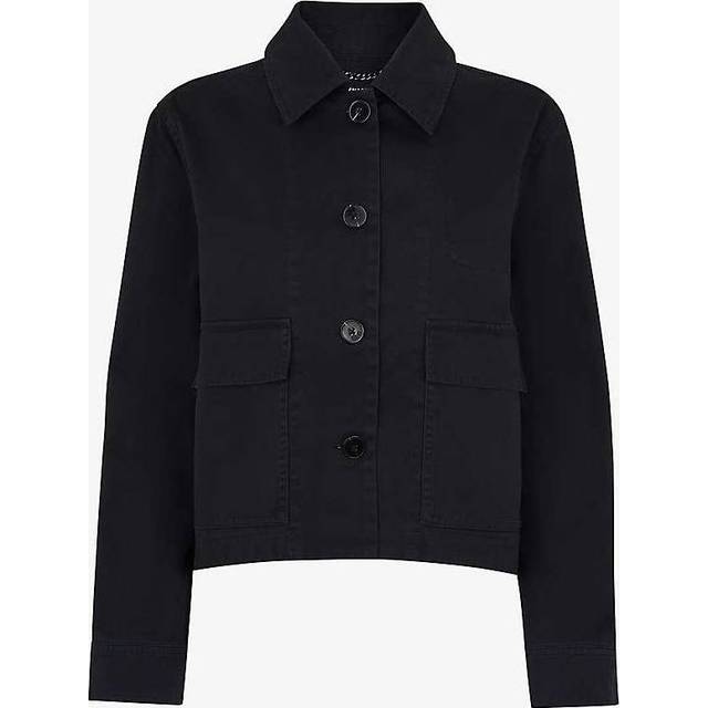 Whistles Utility Casual Jacket, Washed Black