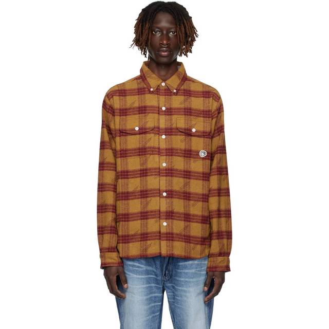 A/O PRINT CHECK SHIRT - RED CHECK, XS
