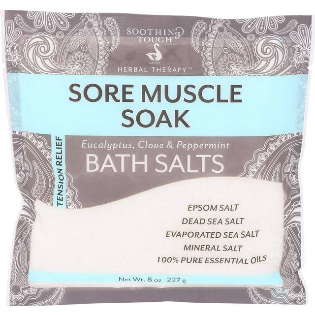Soothing Touch Herbal Therapy Epsom Bath Salts - Sore Muscle Soak 8 oz