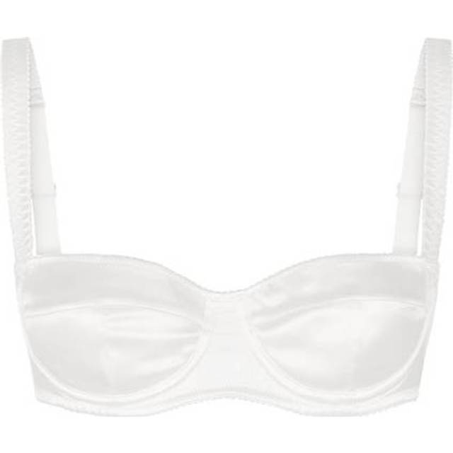 Dolce & Gabbana Reggiseno Balconcino - Woman Underwear White Silk 2b