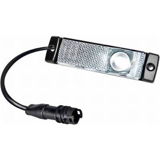 HELLA Positionssljus - LED - 24V - påbyggd/Skruvanslutning - ECE/ADR/GGVS - Lyktglasfärg: glasklar - Kabellängd: 1300mm - Fram - Antal: 1 - 2PG 008 645-331