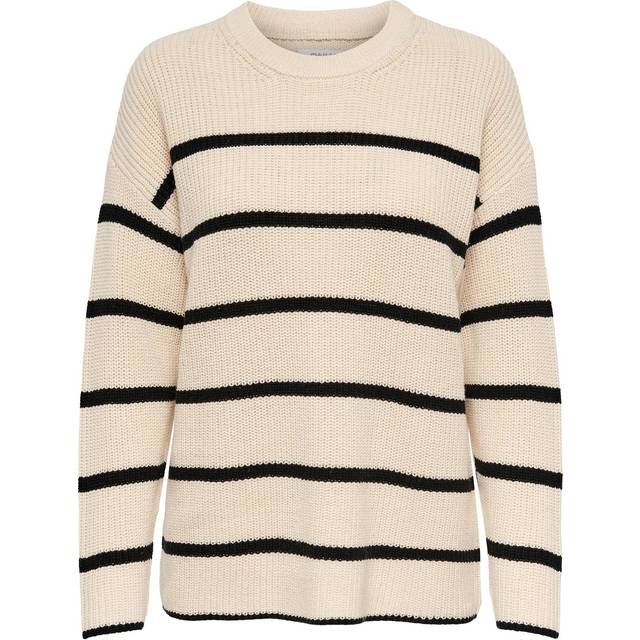 Women's round neck sweater Only Pernille - Beige