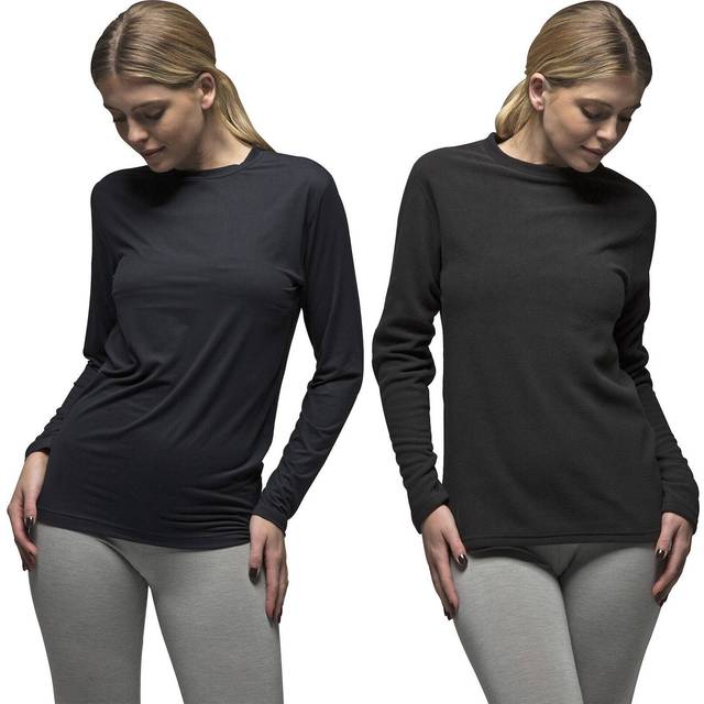 Heat holders - ladies long sleeve thermal top | lightweight | fleece lined