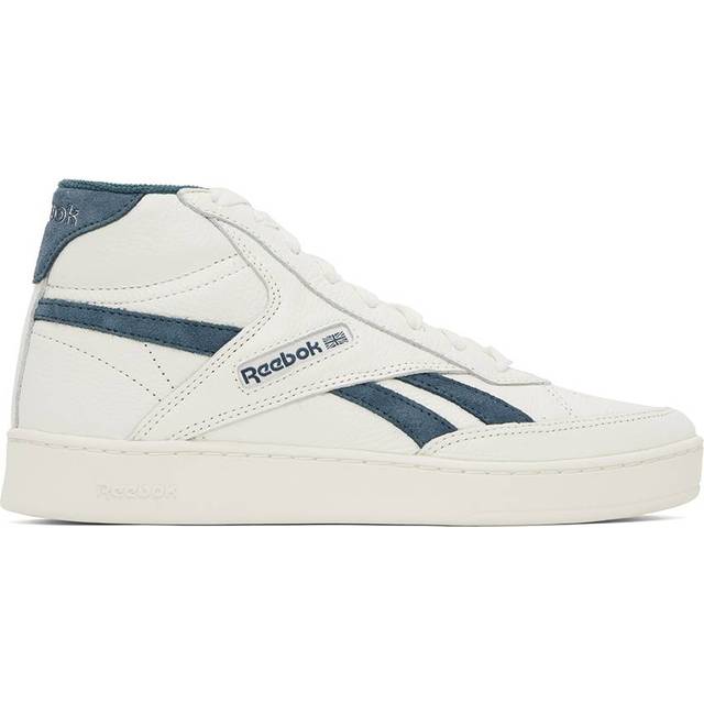 Reebok Classics White & Blue Club C Form Hi Sneakers - CHALK/HOOPS BLUE/FEE - US 10.5