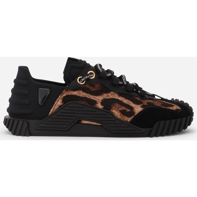 Dolce & Gabbana Leopard-print Cotton Ns1 Slip-on Sneakers - Woman Sneakers Multicolor 34