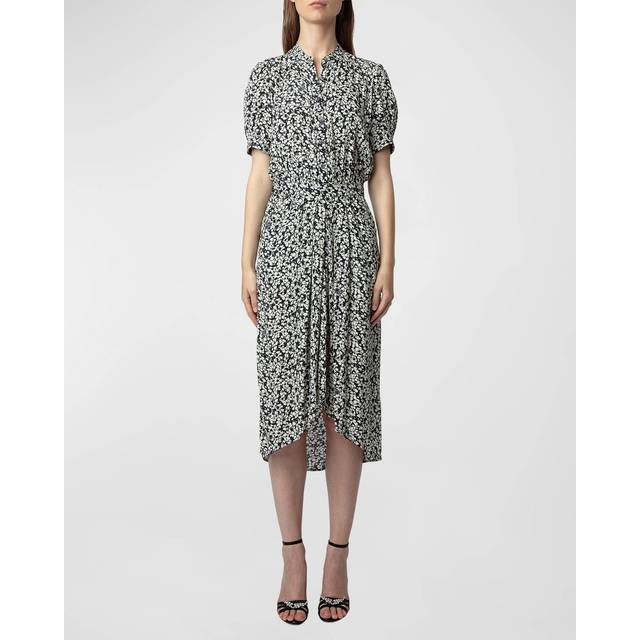 Zadig & Voltaire Rima Crepe Bico Flowers Dress
