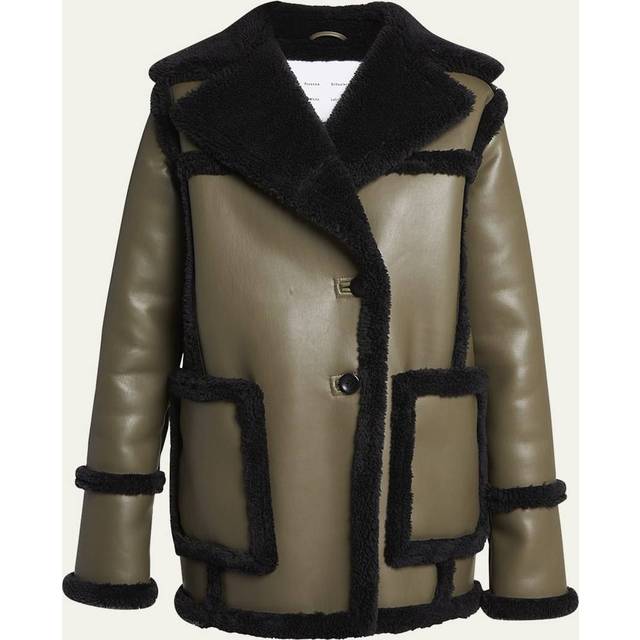 Proenza Schouler White Label faux shearling-lined jacket - black (UK 12)
