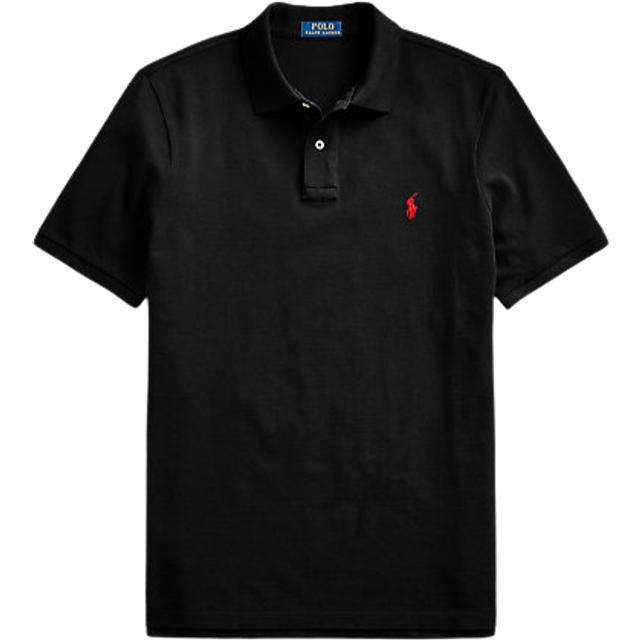 Polo Ralph Lauren Classic Fit Mesh Polo in Black - Black. Size S (also in M). (S)