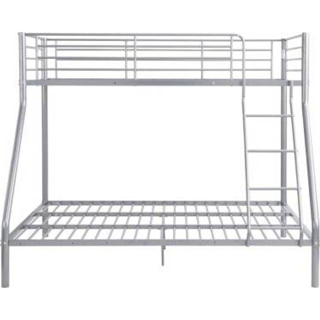 (Silver) Palmdale Metal Triple Sleeper Bunk Bed, 3FT, 4FT6