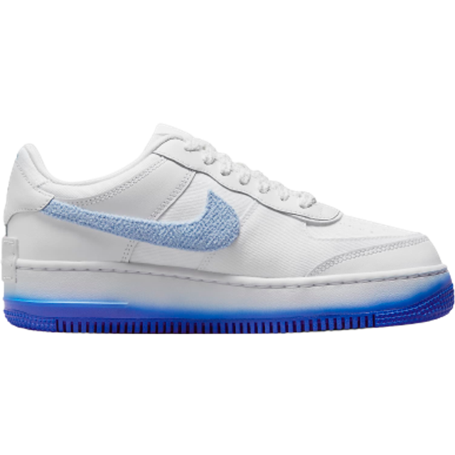 Nike Women's Air Force 1 Shadow White/Royal Tint-Racer Blue (FJ4567 100) - 7