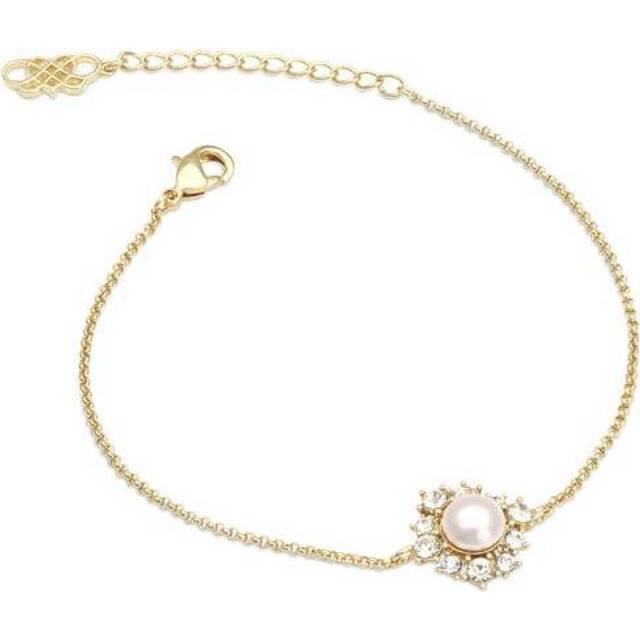 Emily pearl armband rosaline - Guld (17.5 - 20.5 cm)
