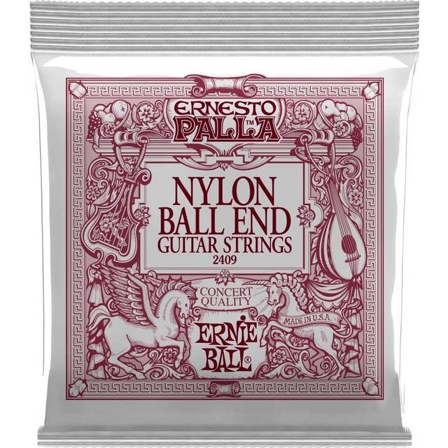 Ernie Ball 2409 Ernesto Palla Nylon Ball End Silver Set 28-42