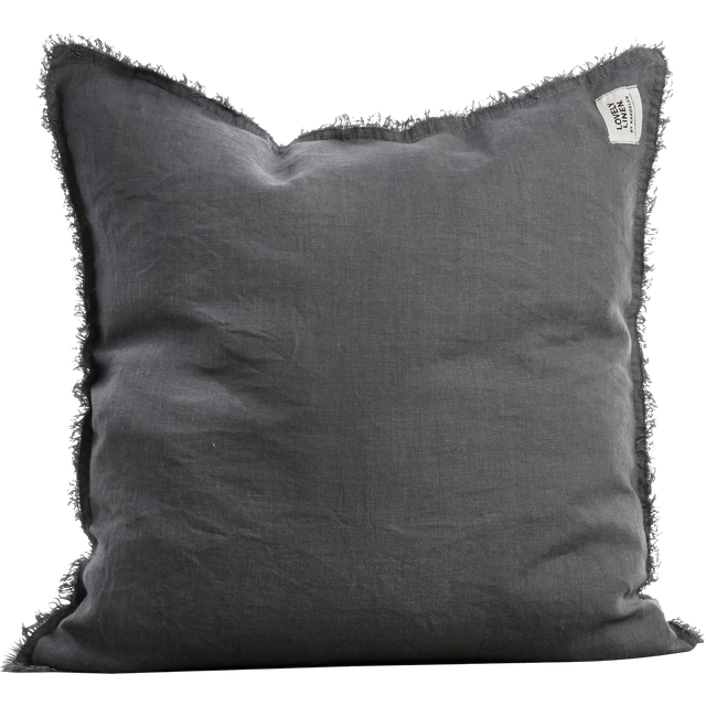 Lovely Linen - Kuddfodral Misty i tvättat lin - Grå
