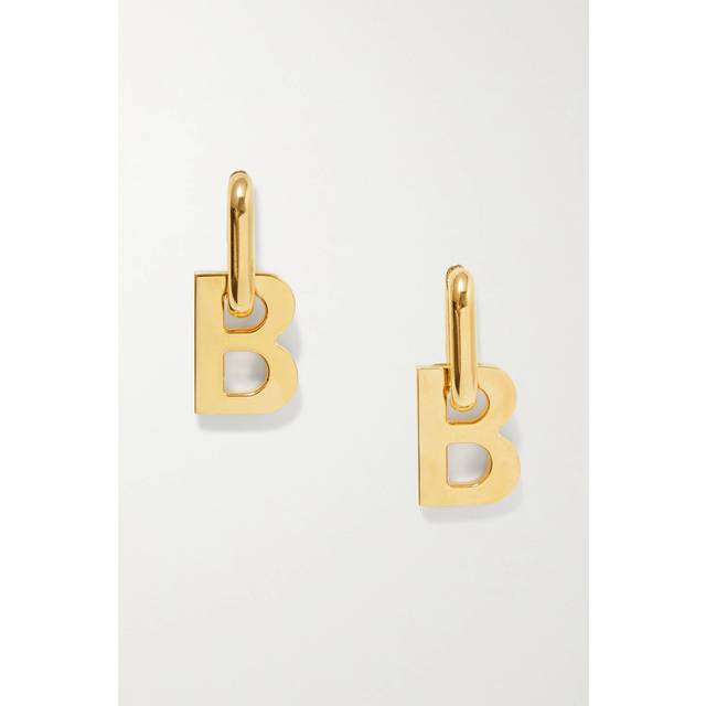 Balenciaga B Chain XL earrings - gold (One Size)