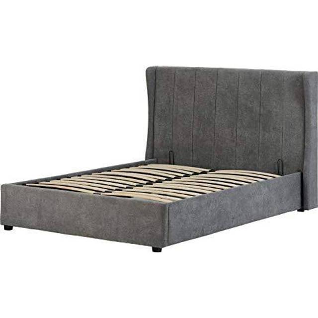 Seconique Amelia 5ft King Size Green Fabric Ottoman Bed Frame