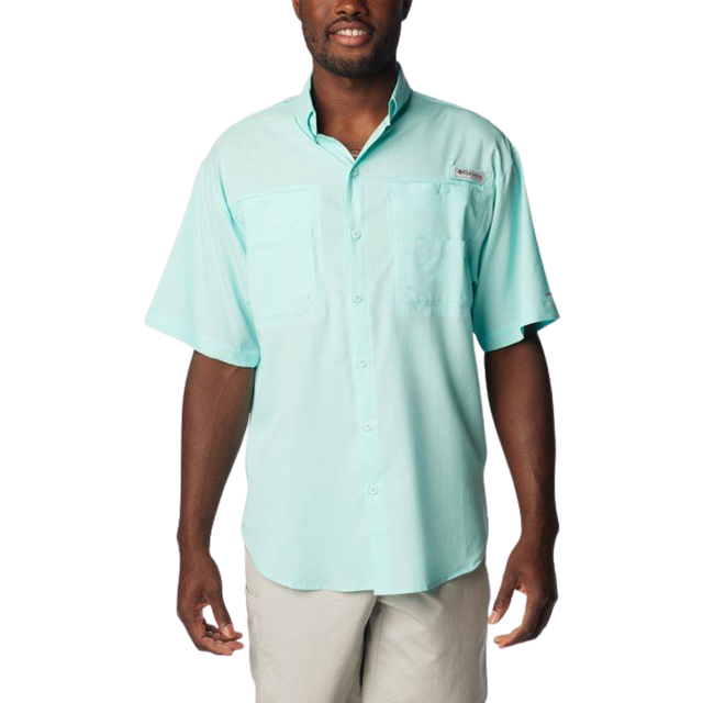Columbia Men s PFG Tamiami II Short Sleeve Shirt- - Blue (XS)