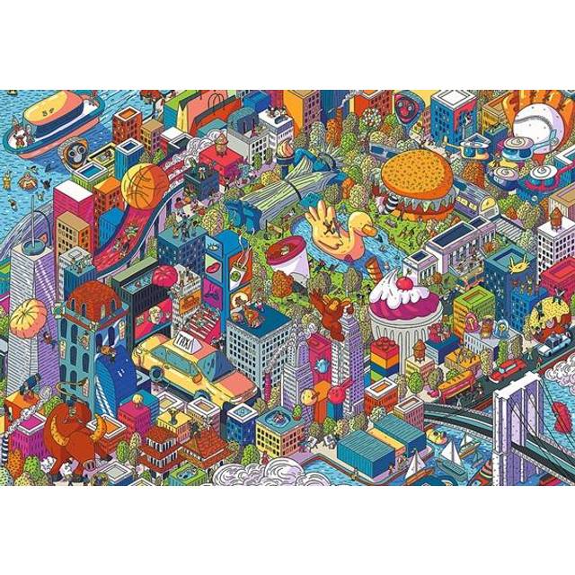 Trefl Imaginary Cities, New York, USA Puzzle Adults - 1000 Pieces