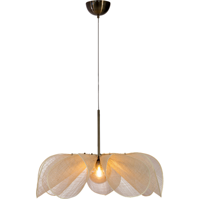 Taklampa Styrka75 cm Beige/AntiqueMässing