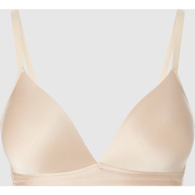 Hanro Women's Satin Deluxe Soft Cup T-Shirt Bra  Natural  38C