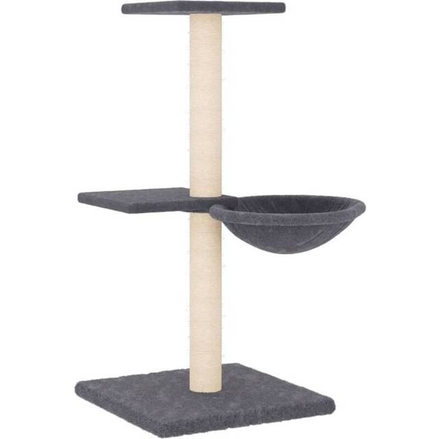 Klösträd med sisalpelare mörkgrå 72 cm
